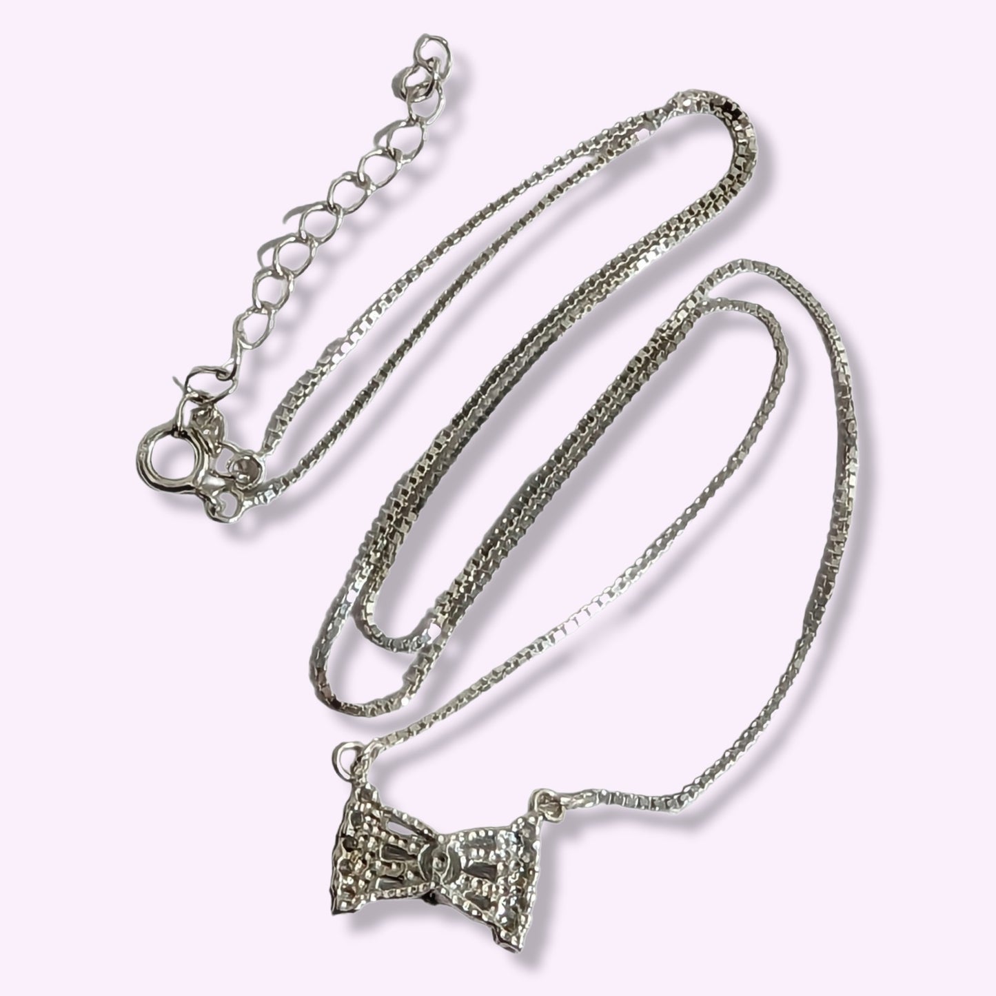 925 Sterling Silver Women's Necklace With Cubic Zirconia Crystals