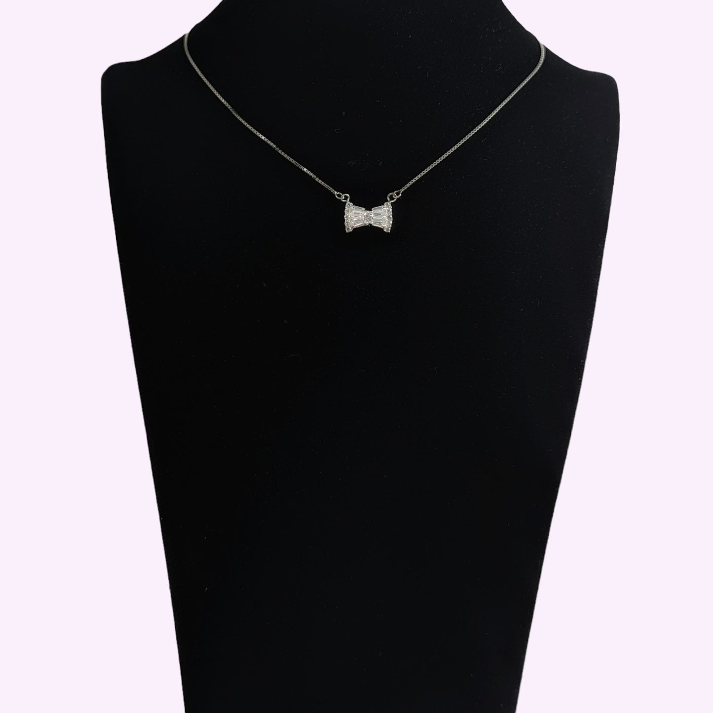 925 Sterling Silver Women's Necklace With Cubic Zirconia Crystals