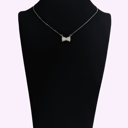 925 Sterling Silver Women's Necklace With Cubic Zirconia Crystals