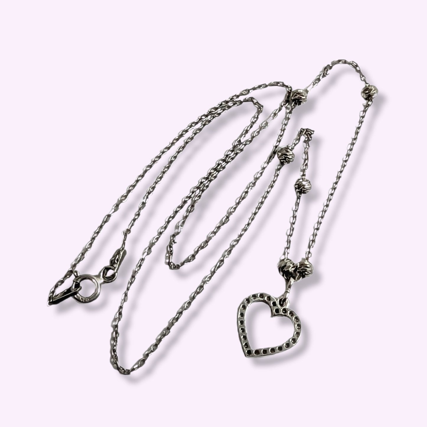 925 Sterling Silver Women's Necklace With Cubic Zirconia Crystals