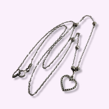 925 Sterling Silver Women's Necklace With Cubic Zirconia Crystals