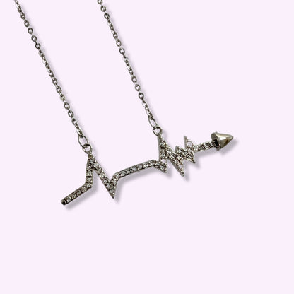 925 Sterling Silver Women's Necklace With Cubic Zirconia Crystals