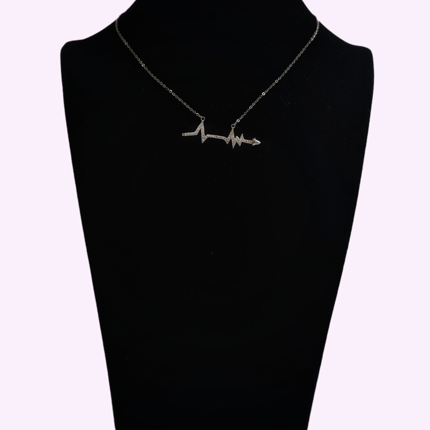 925 Sterling Silver Women's Necklace With Cubic Zirconia Crystals