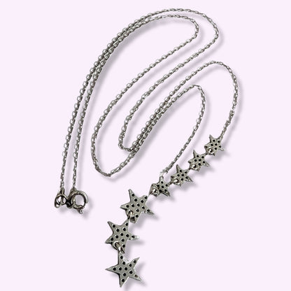 925 Sterling Silver Women's Necklace With Cubic Zirconia Crystals