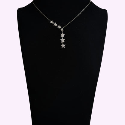925 Sterling Silver Women's Necklace With Cubic Zirconia Crystals