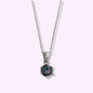 925 Sterling Silver Women's Necklace With Mystic Topaz
