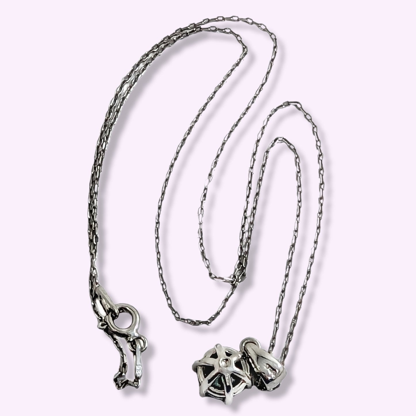 925 Sterling Silver Women's Necklace With Mystic Topaz