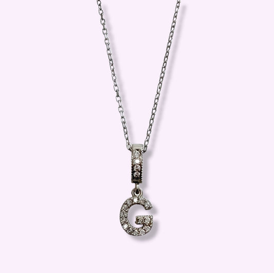 925 Sterling Silver Women's Necklace With Cubic Zirconia Crystals