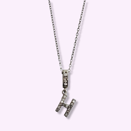 925 Sterling Silver Women's Necklace With Cubic Zirconia Crystals