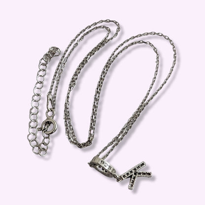 925 Sterling Silver Women's Necklace With Cubic Zirconia Crystals