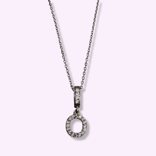 925 Sterling Silver Women's Necklace With Cubic Zirconia Crystals