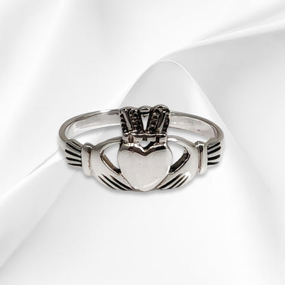 925 Sterling Silver Women's  Ring *Silver Irish Claddagh Ring