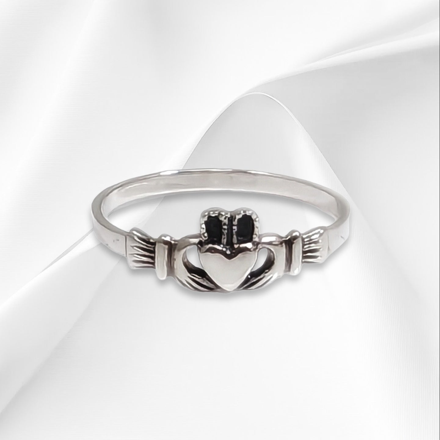 925 Sterling Silver Women's  Ring *Silver Irish Claddagh Ring