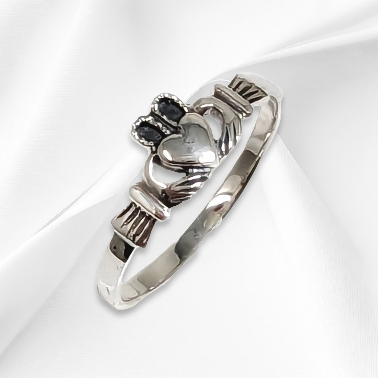 925 Sterling Silver Women's  Ring *Silver Irish Claddagh Ring
