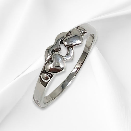 925 Sterling Silver Women Heart Ring
