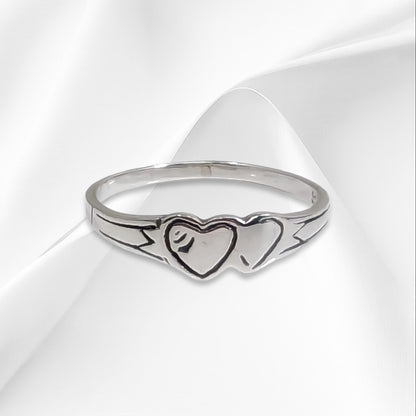 925 Sterling Silver Women Heart Ring