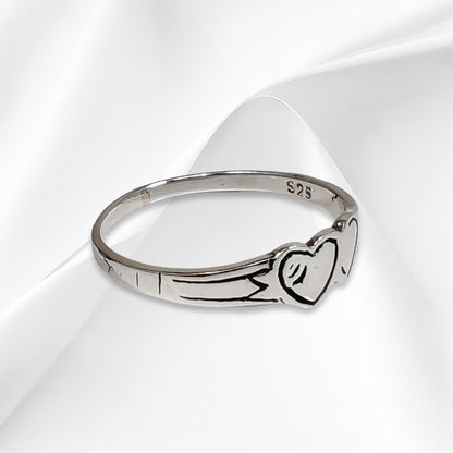925 Sterling Silver Women Heart Ring
