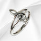 925 Sterling Silver Women Ring *Silver Musical Note Ring