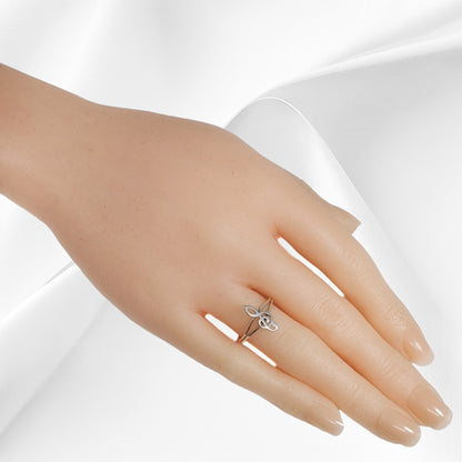 925 Sterling Silver Women Ring *Silver Musical Note Ring