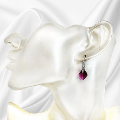 925 Sterling Silver Jewellery Set with Authentic Austrian Crystals from Swarovski