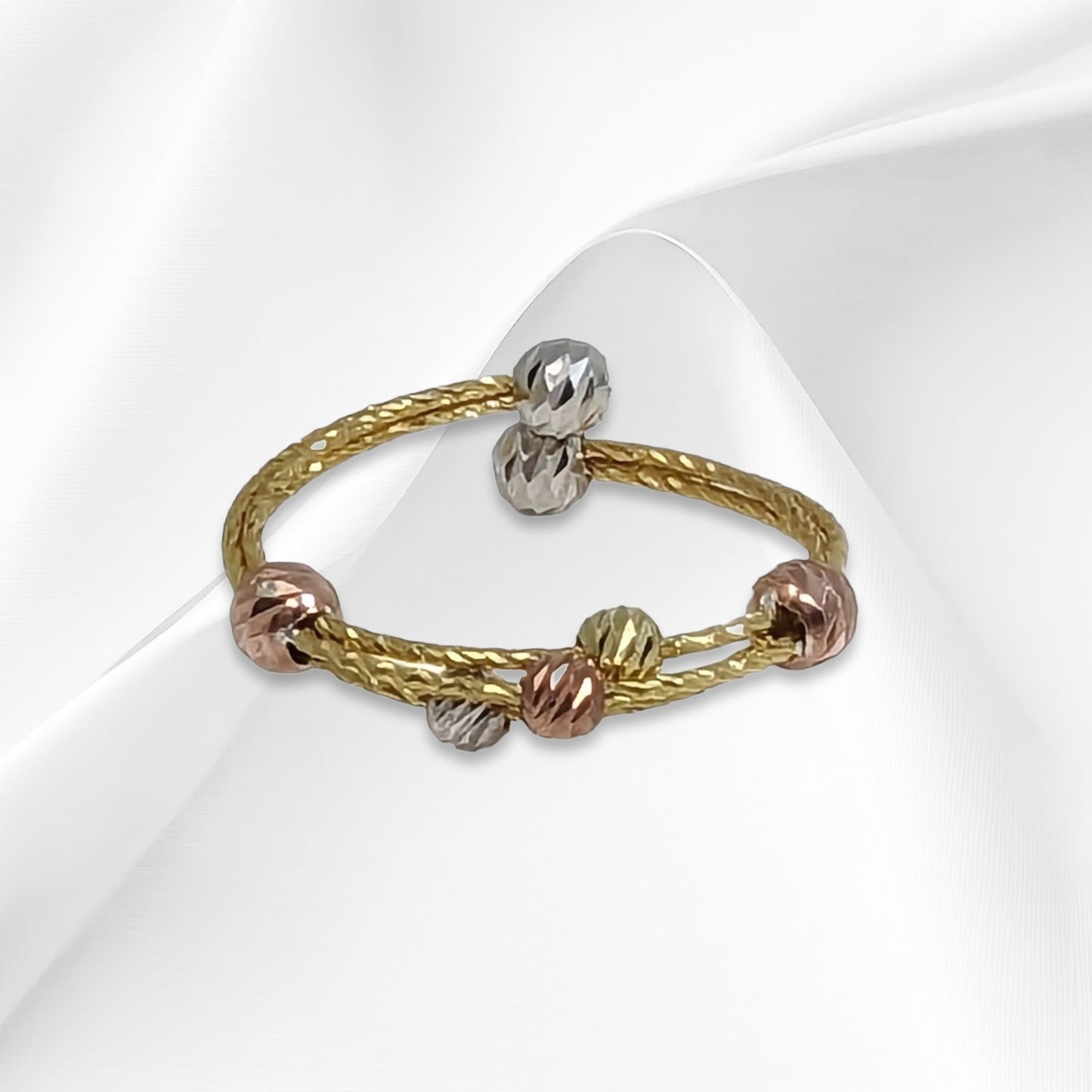 925 Sterling Silver Women's Ring *Silver Diamond Cut Ball Ring