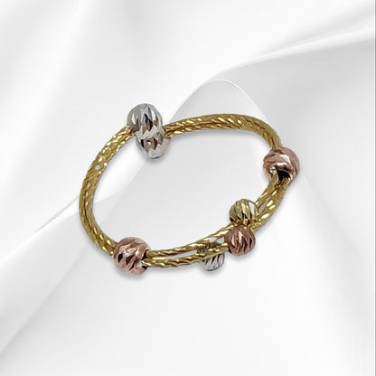 925 Sterling Silver Women's Ring *Silver Diamond Cut Ball Ring