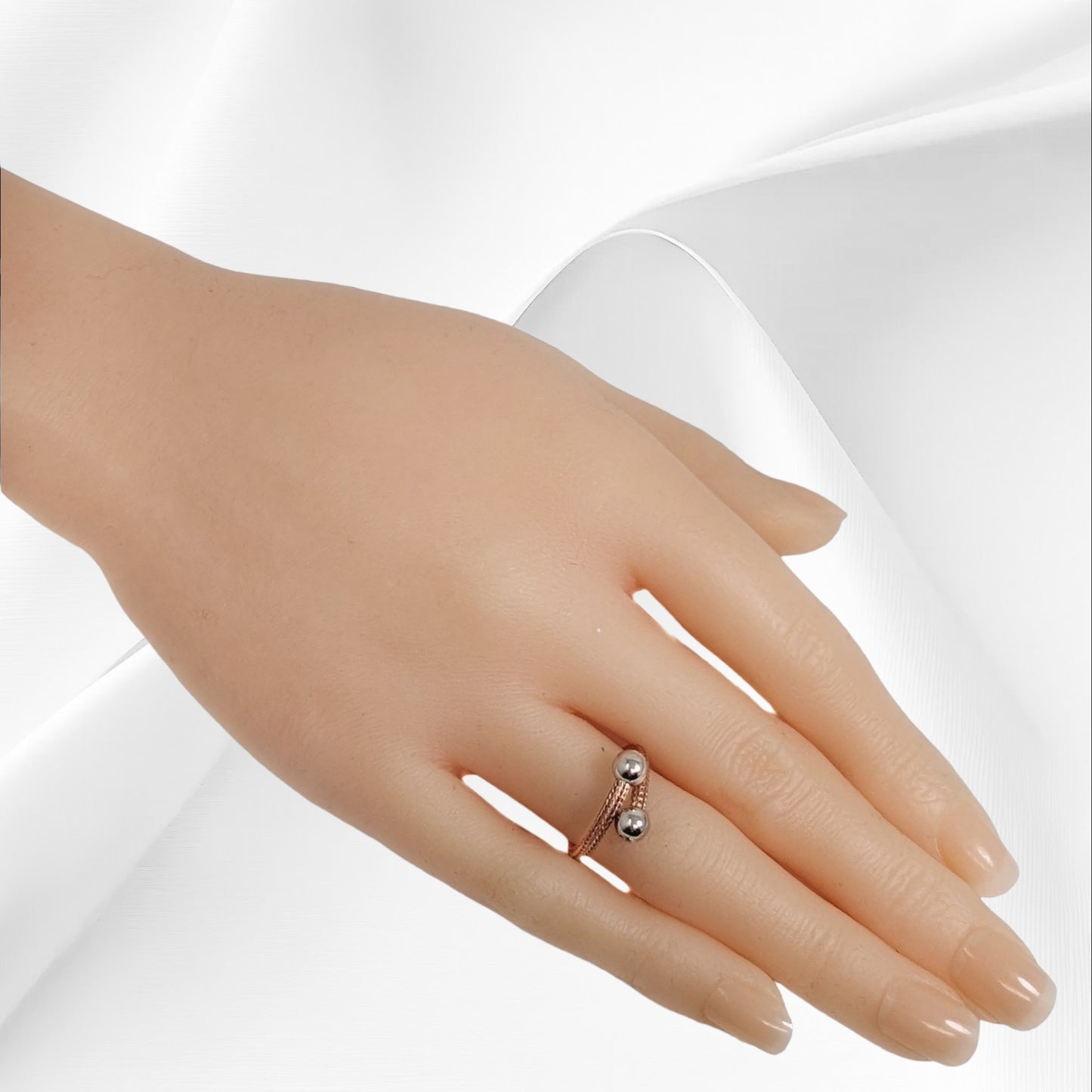 925 Sterling Silver Women's Ring *Silver Diamond Cut Ball Ring