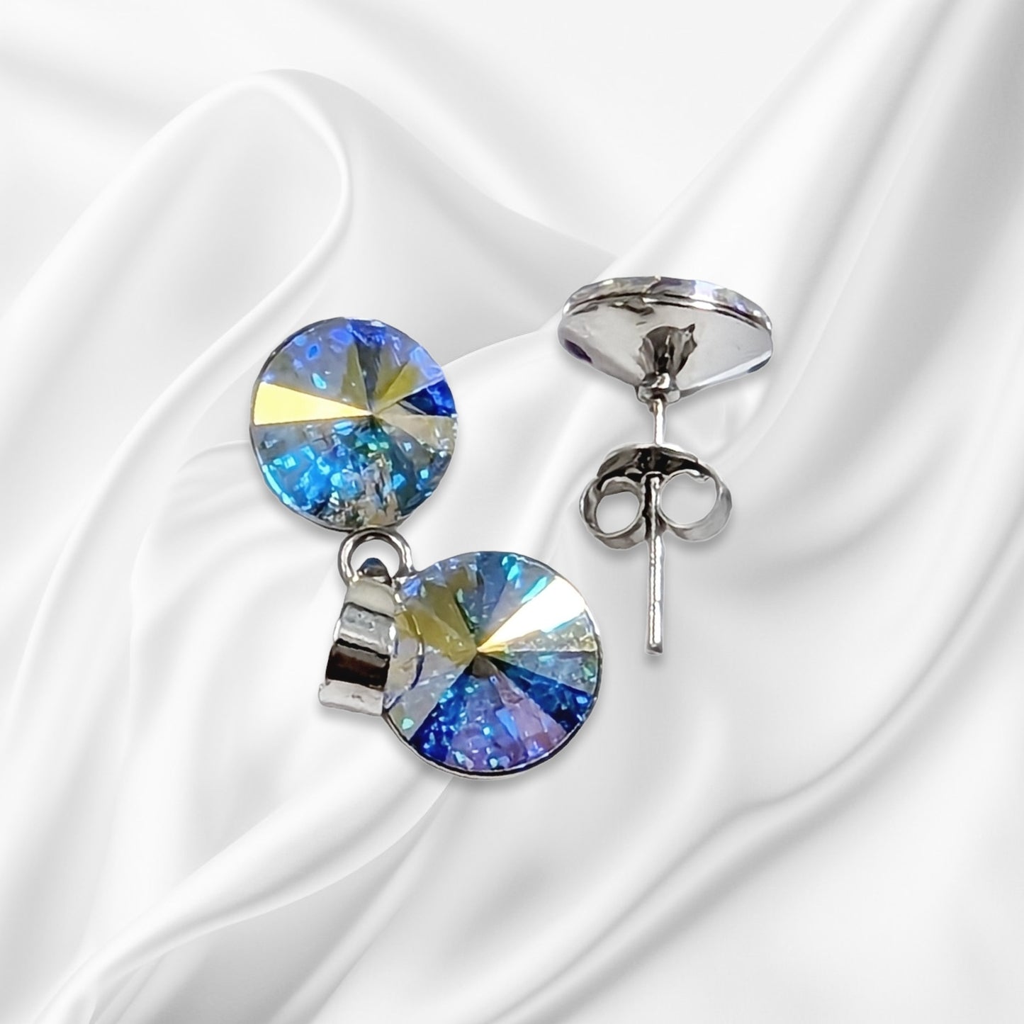 925 Sterling Silver Jewellery Set with Authentic Austrian Crystals from Swarovski