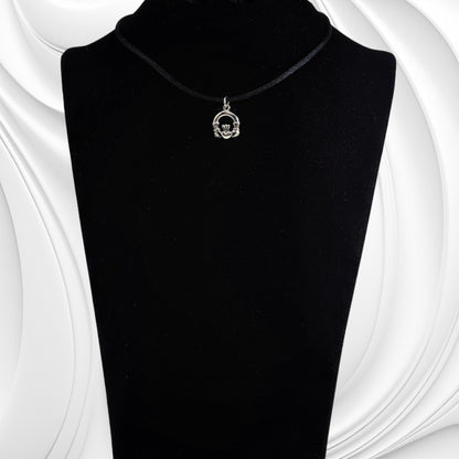 925 Sterling Silver Tiny Irish Claddagh Women's Pendant