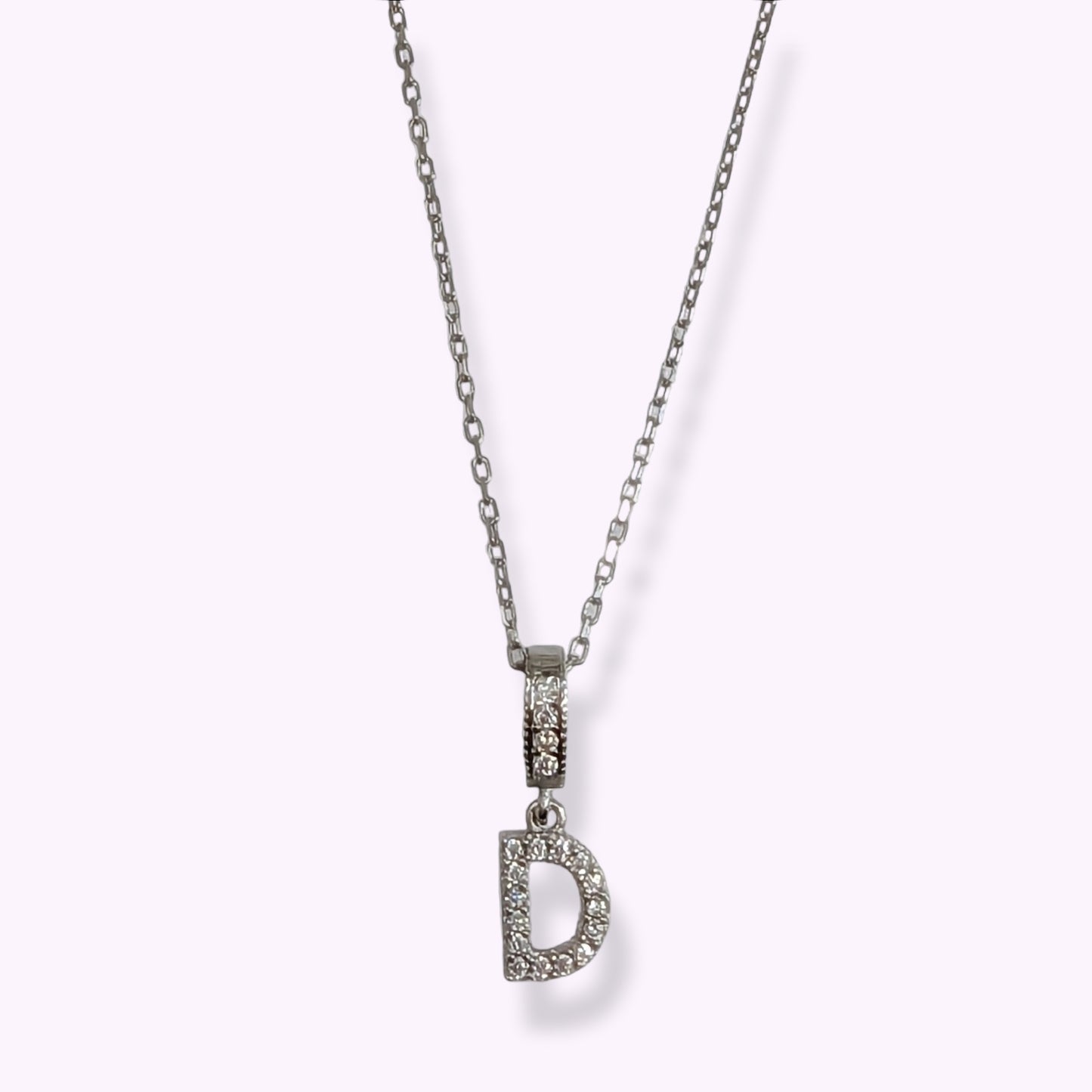 925 Sterling Silver Women's Necklace With Cubic Zirconia Crystals