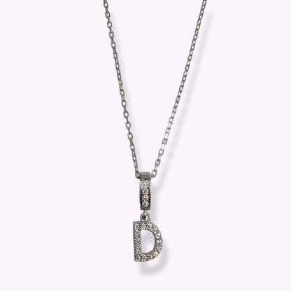 925 Sterling Silver Women's Necklace With Cubic Zirconia Crystals