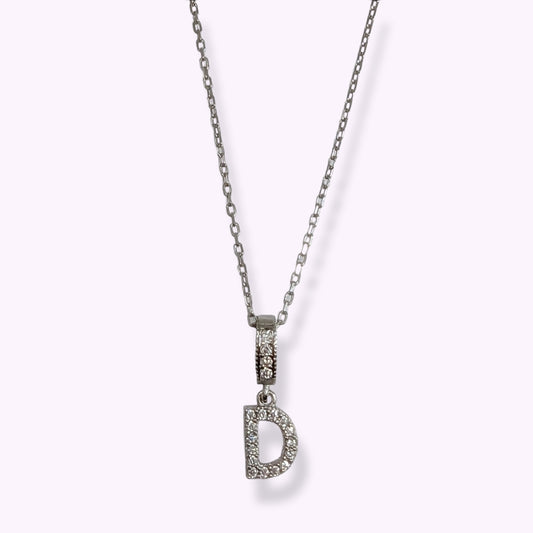 925 Sterling Silver Women's Necklace With Cubic Zirconia Crystals