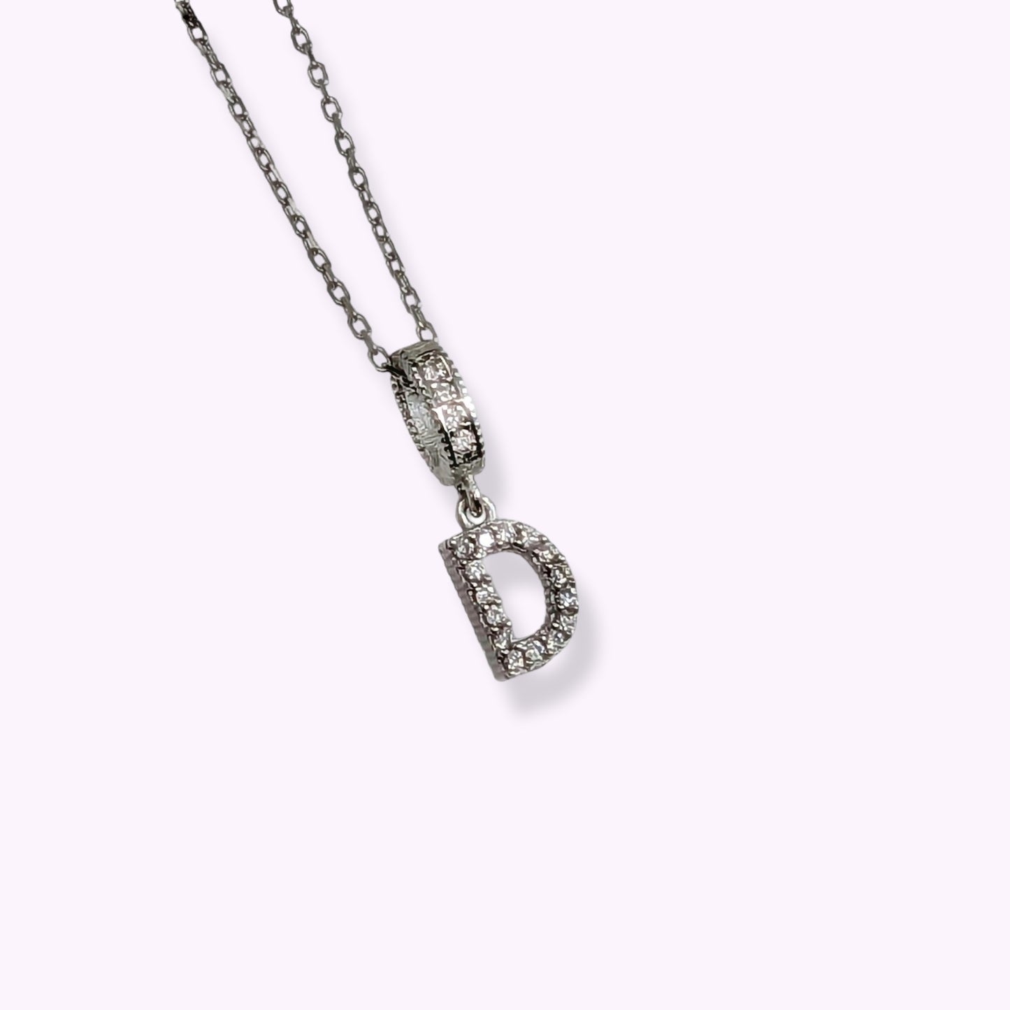 925 Sterling Silver Women's Necklace With Cubic Zirconia Crystals