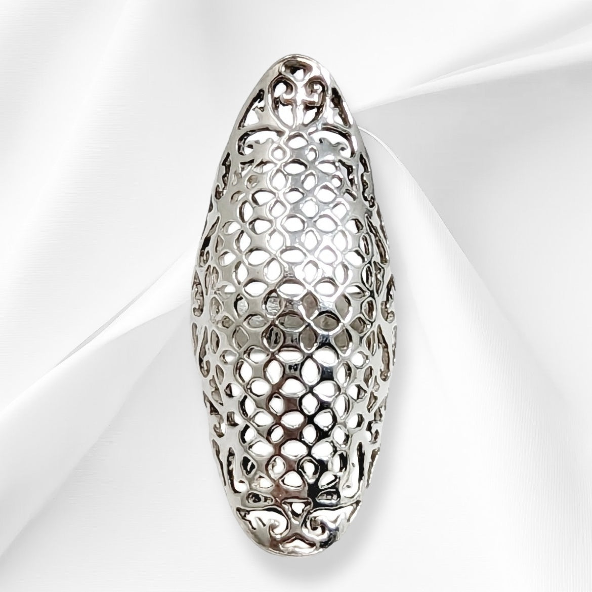 925 Sterling Silver Women's Ring *Silver Filigree Ring