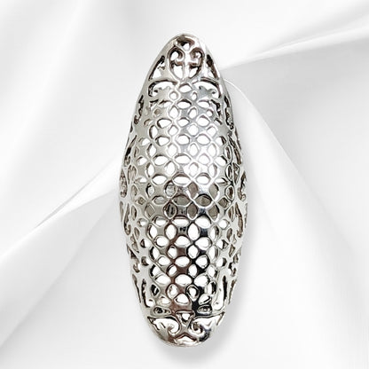 925 Sterling Silver Women's Ring *Silver Filigree Ring