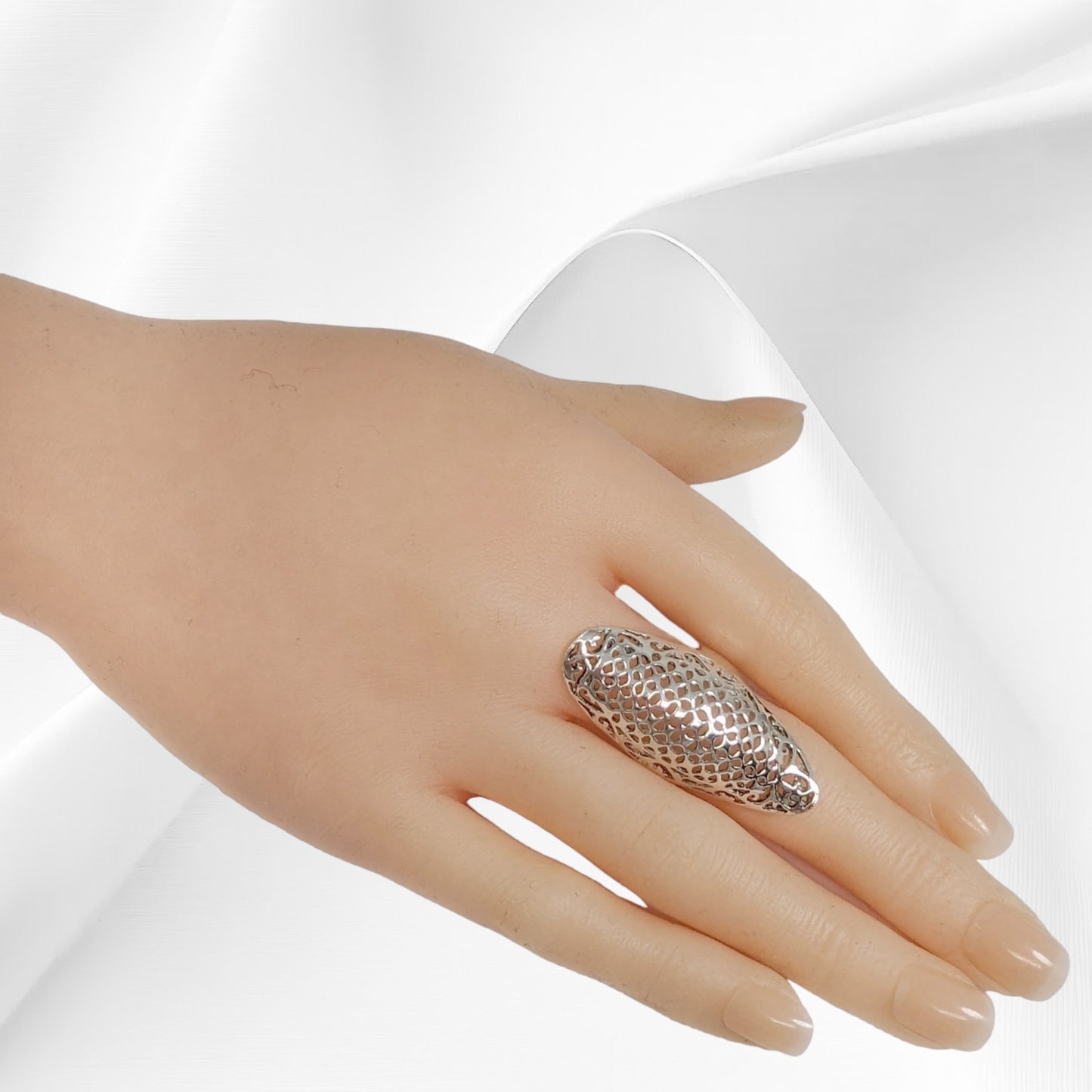 925 Sterling Silver Women's Ring *Silver Filigree Ring