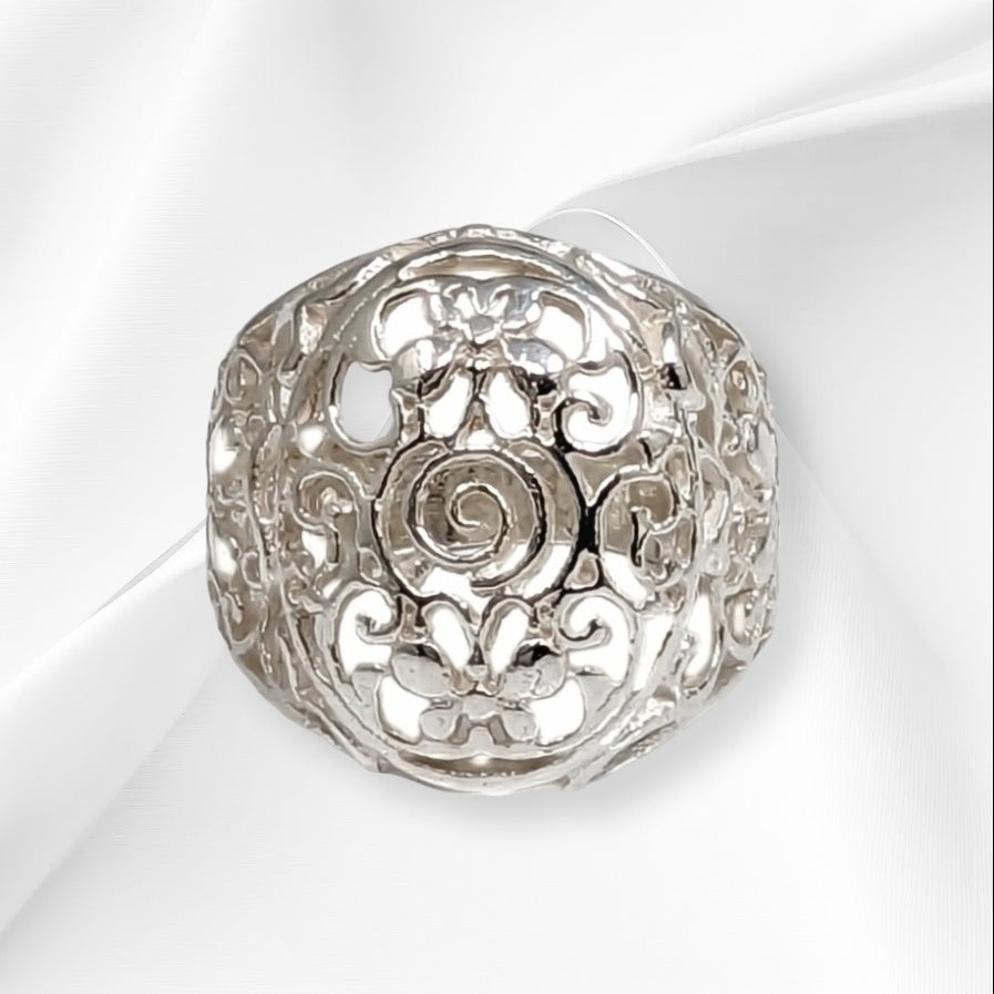 925 Sterling Silver Women's Ring *Silver Filigree Ring