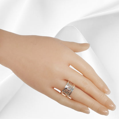 925 Sterling Silver Women's Ring *Silver Filigree Ring