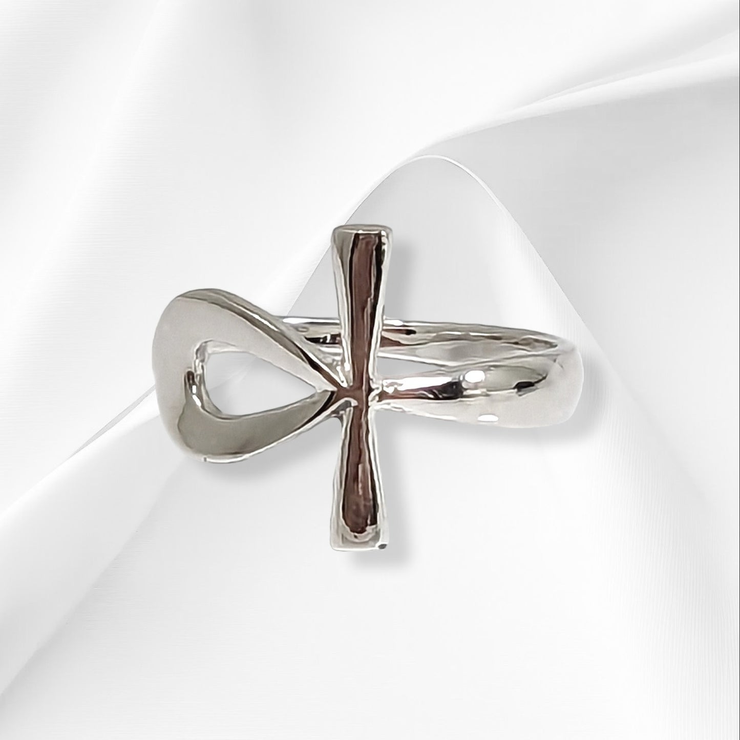 925 Sterling Silver Women Ring *Silver Cross Ring