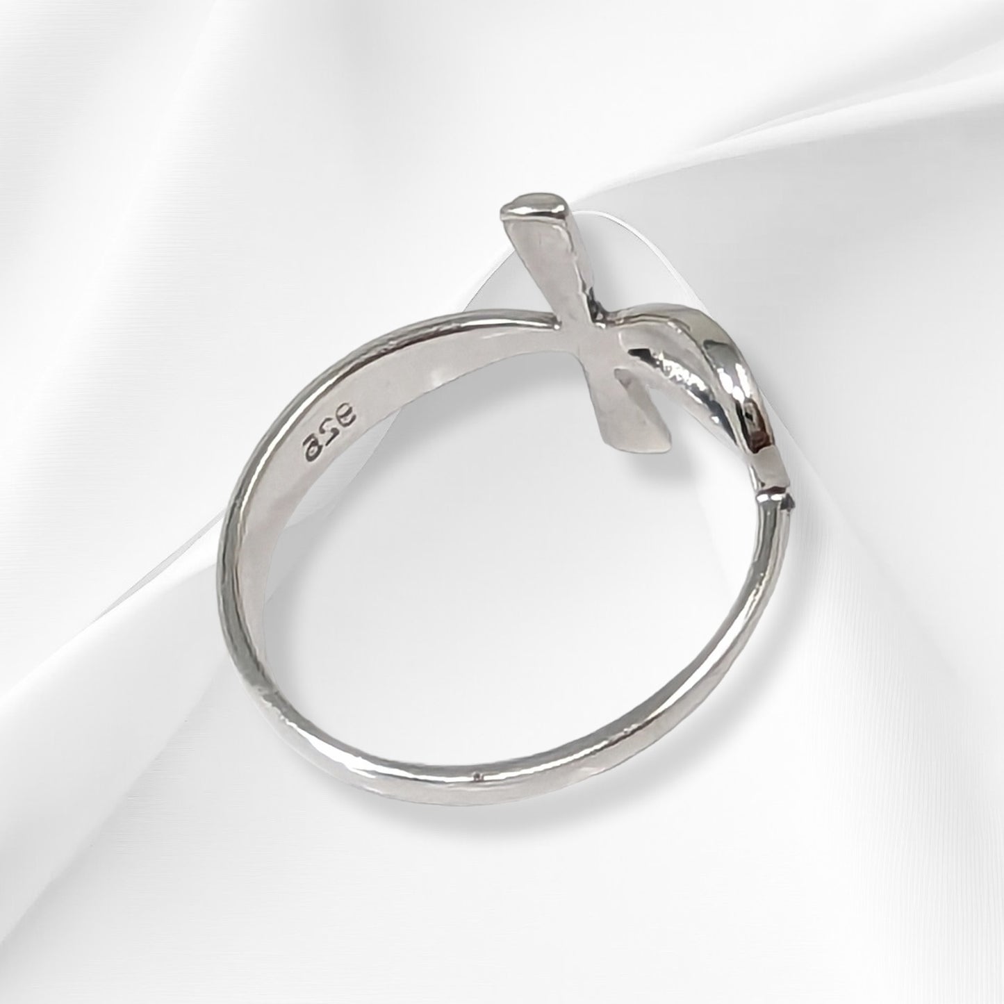 925 Sterling Silver Women Ring *Silver Cross Ring