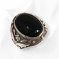 925 Sterling Silver Men's Ring With Authentic Black Onyx Gemstone