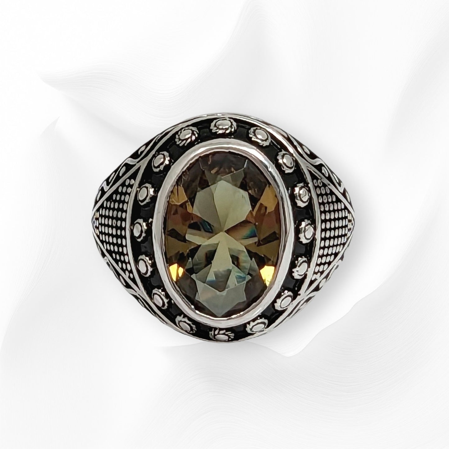 925 Sterling Silver Men's Ring With Authentic Zultanite Gemstone