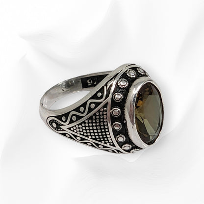925 Sterling Silver Men's Ring With Authentic Zultanite Gemstone