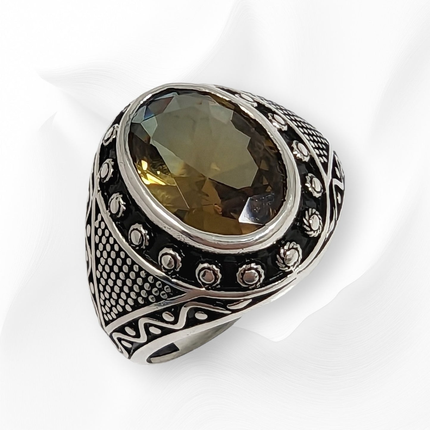 925 Sterling Silver Men's Ring With Authentic Zultanite Gemstone