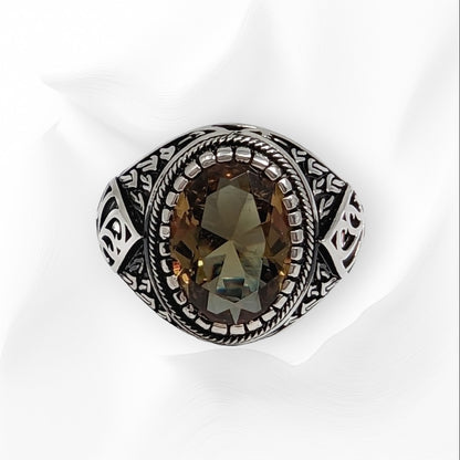 925 Sterling Silver Men's Ring With Authentic Zultanite Gemstone