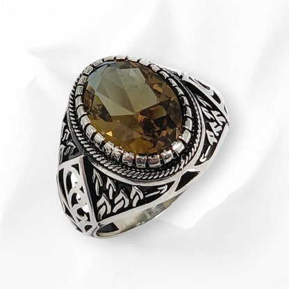 925 Sterling Silver Men's Ring With Authentic Zultanite Gemstone