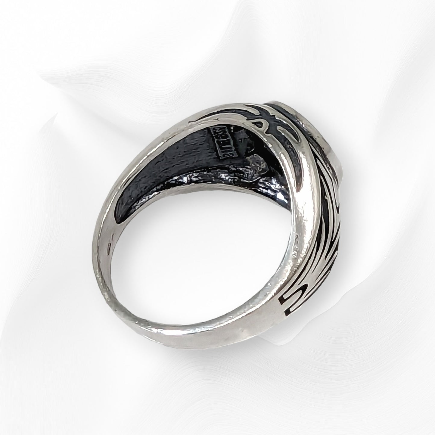 925 Sterling Silver Men's Ring With Authentic Black Onyx Gemstone