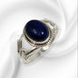 925 Sterling Silver Women's Ring with Authentic Lapis Lazuli Gemstone