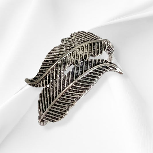 925 Sterling Silver Women Ring *Silver Leaves Ring