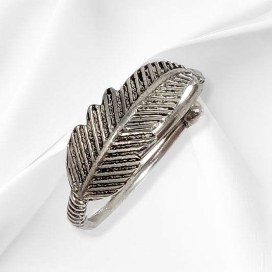 925 Sterling Silver Women Ring *Silver Leaves Ring